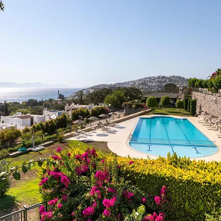 Apartamento Splendid House With Sea View And Shared Pool In Bodrum
